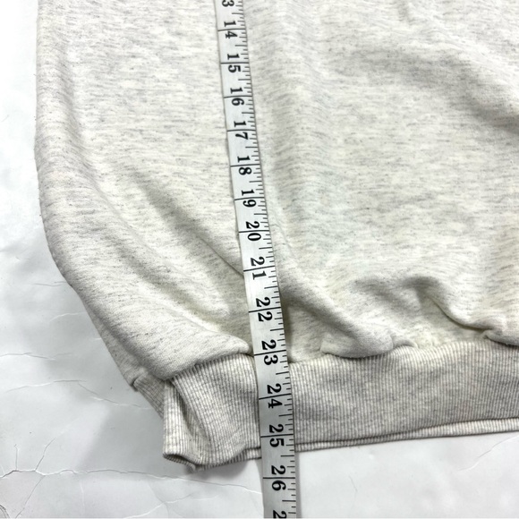 Vintage Cityscape Gray Maple Leaf Print Canada Mock Neck Sweater Size M - Picture 12 of 12